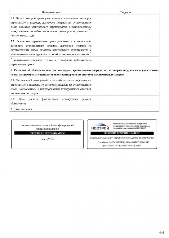 Выписка СРО НОСТРОЙ стройка СЦ Элеком от 23.05.2025 - стр.4
