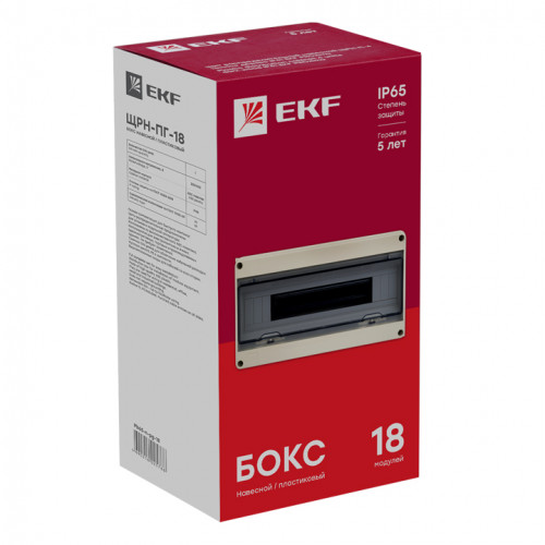 ЩРН-ПГ-18 (199х366х106) IP65 EKF PROxima