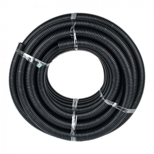 Труба гофр. ПНД с протяжкой d40 мм (25 м) черн. EKF-Plast