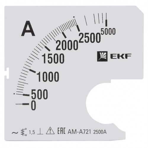 Шкала сменная для A721 2500/5А-1,5 EKF