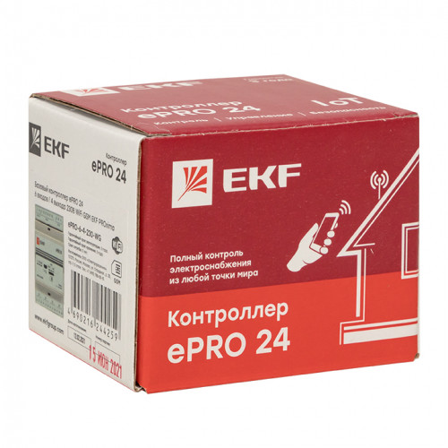 Контроллер базовый ePRO 24 удаленного управления 6вх\4вых 230В WiFi GSM EKF PROxima