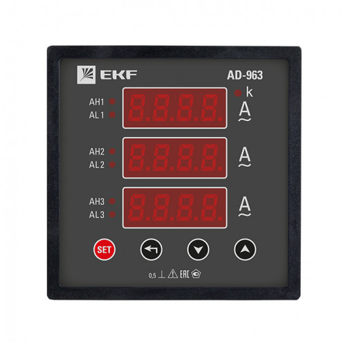 AD-963 цифровой на панель (96х96) трехфазный EKF PROxima 