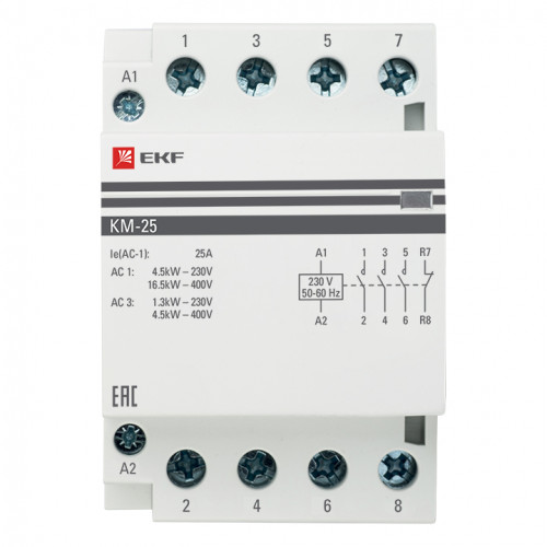 КМ 25А 3NО+NC (3 мод.) EKF