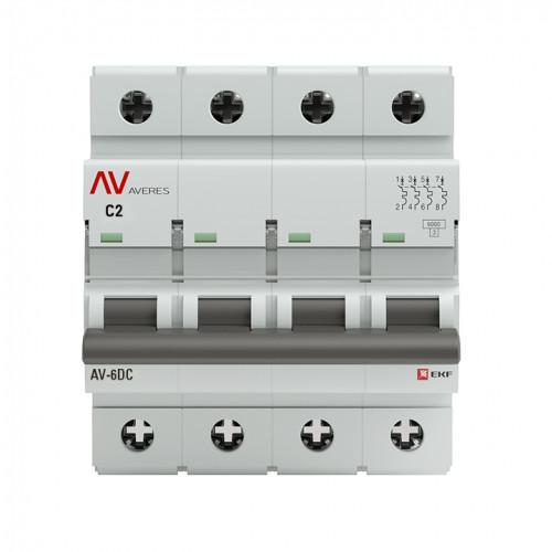 AV-6 DC 4P 2A (C) 6kA EKF AVERES