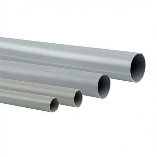 Труба гладкая ПВХ жест. d63 мм (3 м) (21 м/уп) серая EKF-Plast