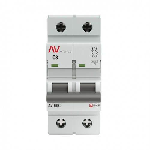 AV-6 DC 2P 3A (C) 6kA EKF AVERES
