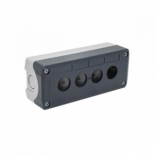 Корпус кнопочного поста, 4 места, серый, IP67 MTB2-F89