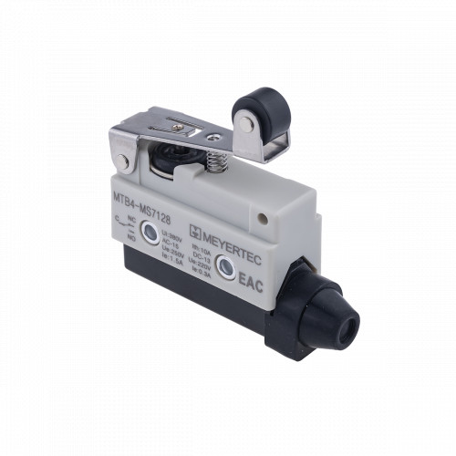 Выключатель концевой, IP54, рычаг с роликом укороченный MTB4-MS7128