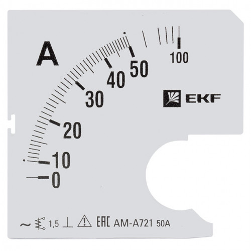 Шкала сменная для A721 50/5А-1,5 EKF
