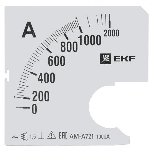 Шкала сменная для A721 1000/5А-1,5 EKF