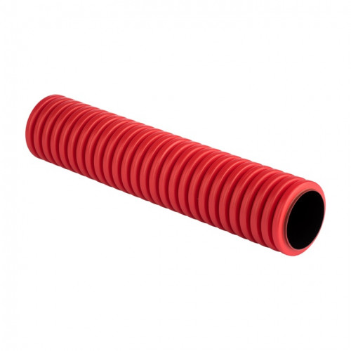 Труба гофр. двустен. ПНД/ПНД жест. d63 мм (6 м) (36 м/уп) красн. EKF-Plast