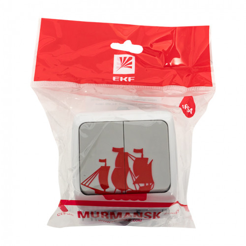 Мурманск Выключатель 2-кл. 10А IP54 сер. EKF