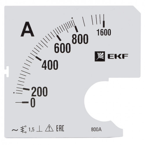 Шкала сменная для A961 800/5А-1,5 EKF