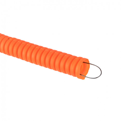 Труба гофр. ПНД с протяжкой d16 мм (100 м) оранж. EKF-Plast